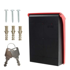 Rottner Posta plastová poštovní schránka, černo-červená