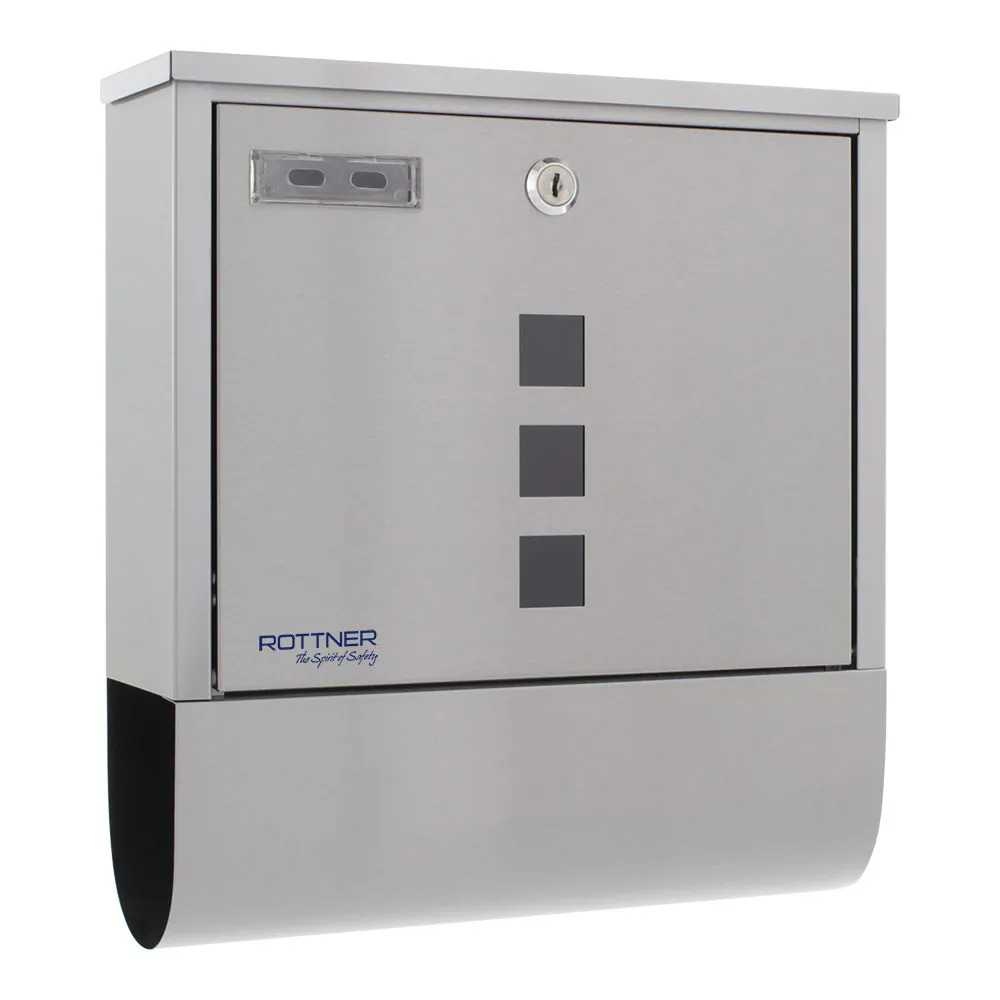 Rottner Costa poštovní schránka s tubusem, nerez