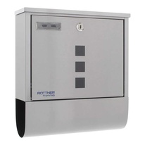 Rottner Costa poštovní schránka s tubusem, nerez