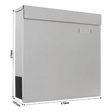 Rottner Kensington poštovní schránka s tubusem na noviny, nerez