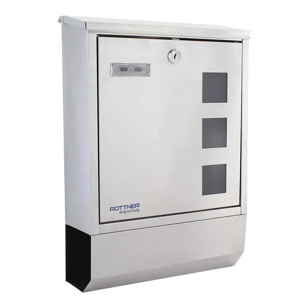 Rottner Corto poštovní schránka s tubusem, nerez