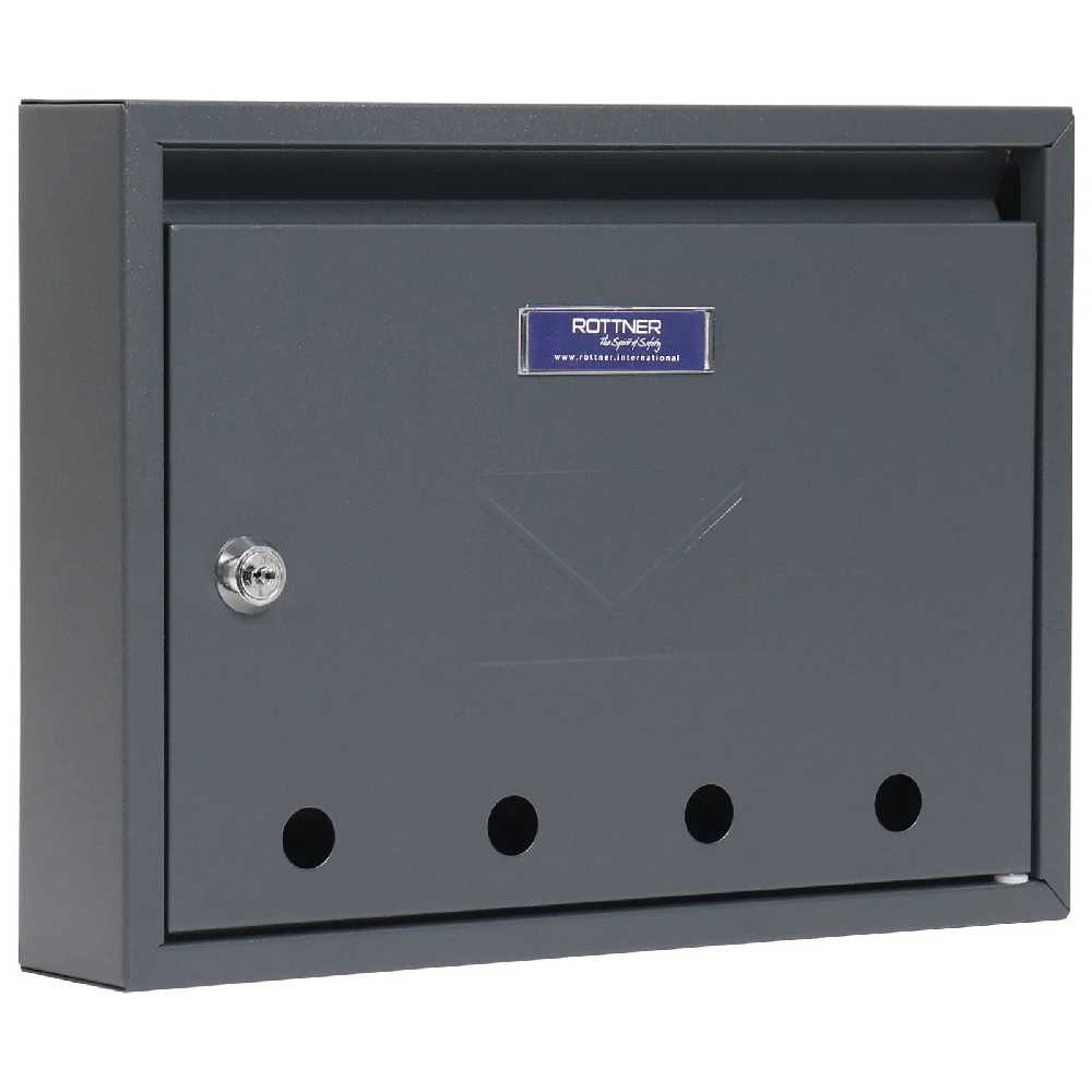 Rottner Imola ocelová poštovní schránka, antracit