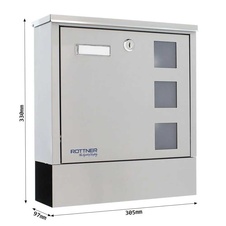 Rottner Lago poštovní schránka s tubusem, nerez