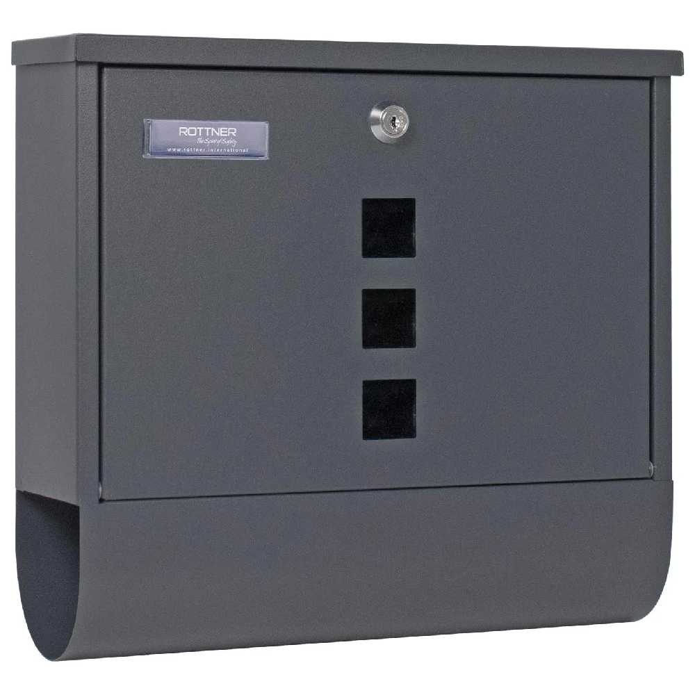 Rottner Costa poštovní schránka s tubusem, antracit