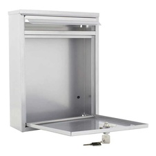 Rottner Como ocelová poštovní schránka, stříbrná