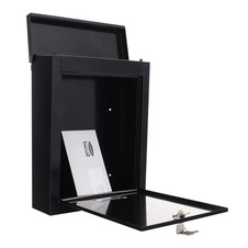 Rottner Brighton ocelová poštovní schránka, černá