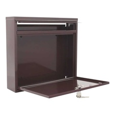 Rottner Teramo ocelová poštovní schránka, hnědá