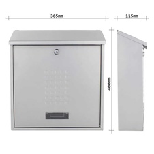 Rottner Bolzano ocelová poštovní schránka, stříbrná