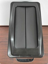 Koš ECO na tříděný odpad 60 l, černé víko s klapkou