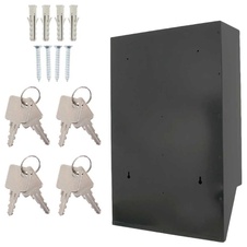 Rottner Depot 4 set poštovních schránek, stříbrno-černá