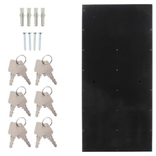 Rottner Depot 6 set poštovních schránek, stříbrno-černá