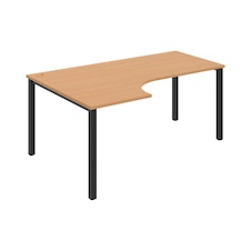 HOBIS kancelářský stůl tvarový, ergo pravý - UE 1800 60 P, buk