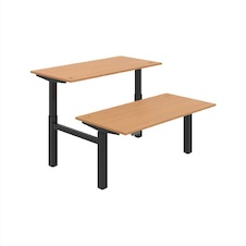 HOBIS párový výškově stavitelný stůl 160 cm, paměť.ovlad. - MOTION DUAL MSD 2M 1600, buk