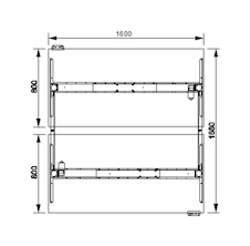 HOBIS párový výškově stavitelný stůl 160 cm, paměť.ovlad. - MOTION DUAL MSD 2M 1600, buk