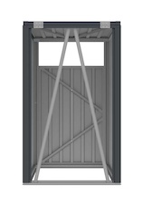 Přístřešek na popelnice G21 73x121x82 cm, antracit