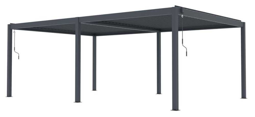 Bioklimatická pergola G21 Austin 6x4m, antracit