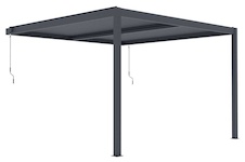 Bioklimatická pergola G21 Trenton 4x4m, antracit