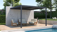 Bioklimatická pergola G21 Trenton 4x4m, antracit