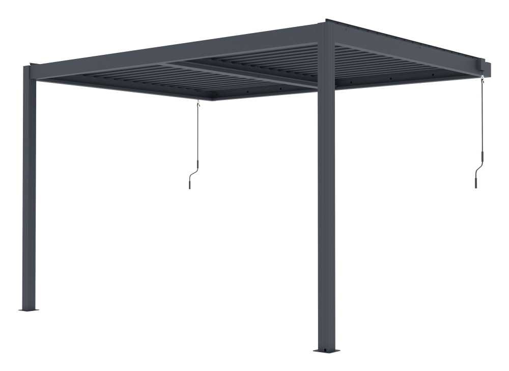 Bioklimatická celohliníková pergola G21 Trenton Premium 4x3m, antracit