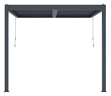 Bioklimatická celohliníková pergola G21 Trenton Premium 3x3m, antracit