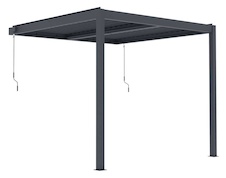Bioklimatická celohliníková pergola G21 Trenton Premium 3x3m, antracit