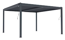 Bioklimatická celohliníková pergola G21 Austin Premium 4x4m, antracit