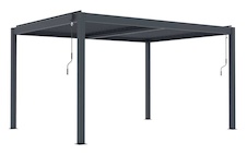 Bioklimatická celohliníková pergola G21 Austin Premium 4x3m, antracit