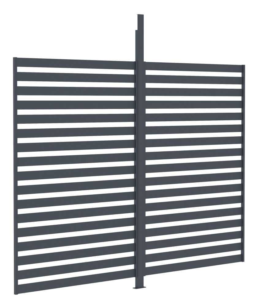 Fixní lamelová stěna G21 3x2,2,6m pro pergolu Trenton 3x3 a 4x3 m, antracit