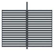 Fixní lamelová stěna G21 3x2,2,6m pro pergolu Trenton 3x3 a 4x3 m, antracit