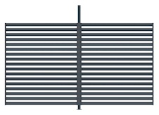 Fixní lamelová stěna G21 4x2,6m pro pergolu Trenton 4x3 a 4x4 m, antracit