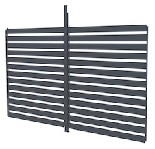 Otočná lamelová stěna G21 4x2,6m pro pergolu Trenton 4x3 a 4x4 m, antracit