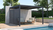 Otočná lamelová stěna G21 4x2,6m pro pergolu Trenton 4x3 a 4x4 m, antracit