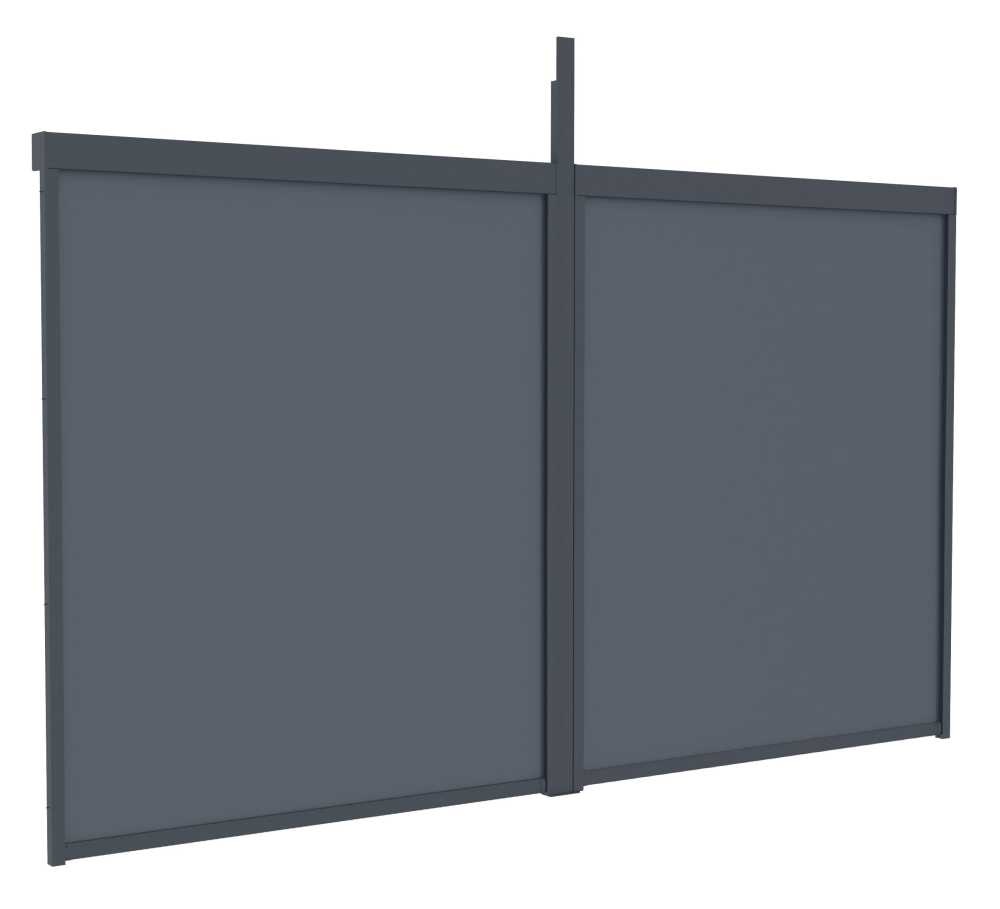 Boční markýza G21 4x2,6 m pro pergolu Trenton 4x3 a 4x4 m, antracit