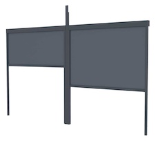 Boční markýza G21 4x2,6 m pro pergolu Trenton 4x3 a 4x4 m, antracit