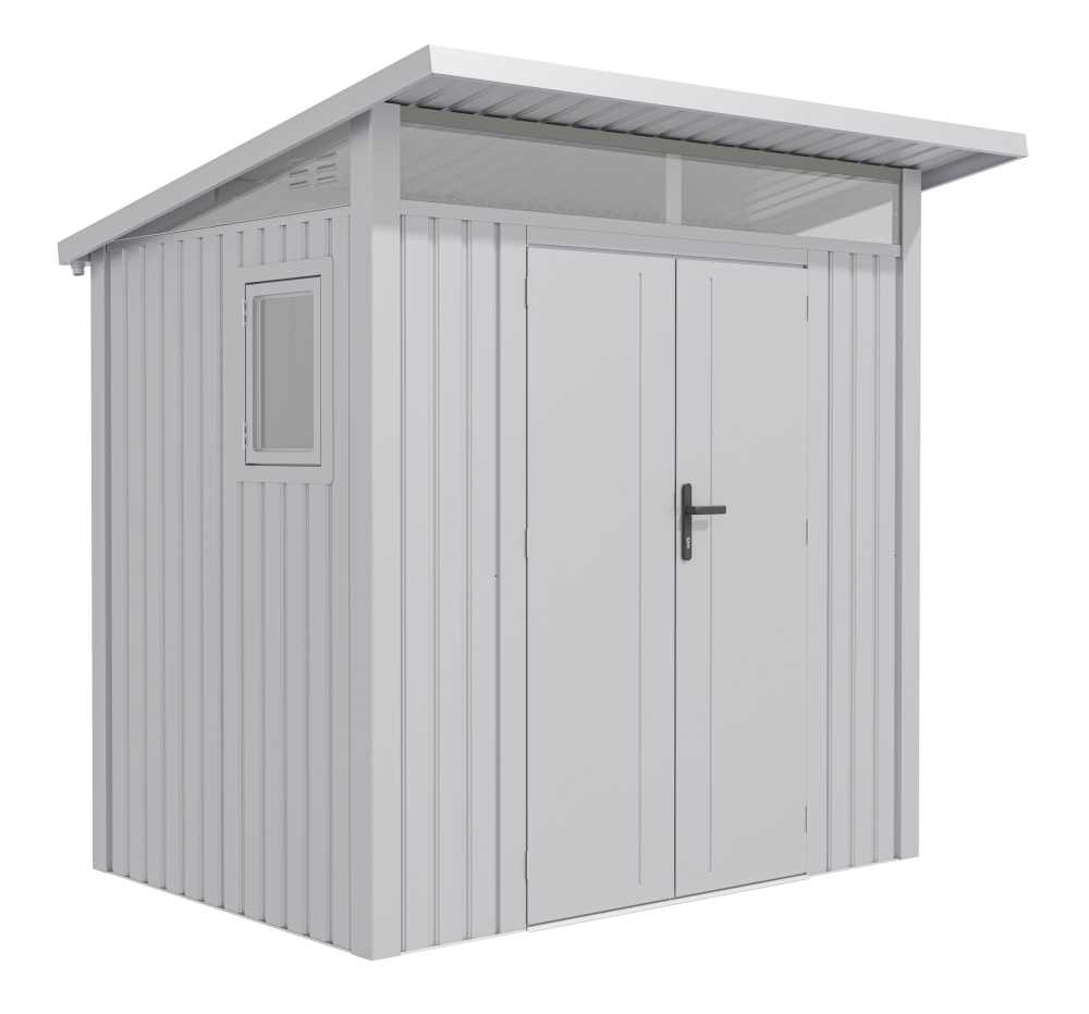 Zahradní domek G21 Madison 427 - 225 x 190 cm, metalická silver