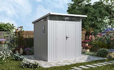 Zahradní domek G21 Madison 427 - 225 x 190 cm, metalická silver