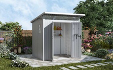 Zahradní domek G21 Madison 427 - 225 x 190 cm, metalická silver