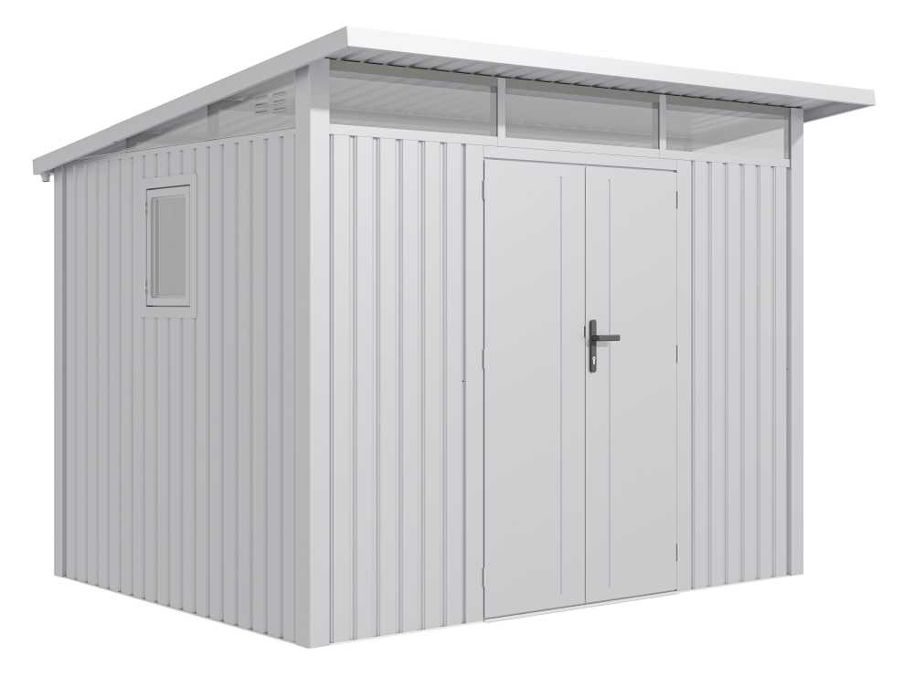 Zahradní domek G21 Madison 731 - 289 x 253 cm, metalická silver
