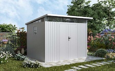 Zahradní domek G21 Madison 731 - 289 x 253 cm, metalická silver