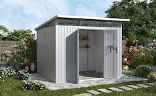 Zahradní domek G21 Madison 731 - 289 x 253 cm, metalická silver