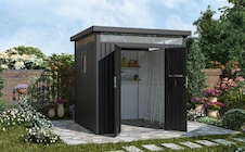 Zahradní domek G21 Atlanta 529 - 230 x 230 cm, slate grey