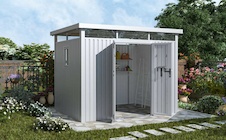Zahradní domek G21 Atlanta 676 - 294 x 230 cm, metalická silver
