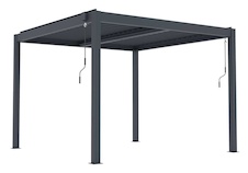Bioklimatická celohliníková pergola G21 Austin Premium 3x3m, antracit