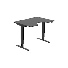 HOBIS ergo elektr.stavitelný stůl 120 cm, paměť. ovlad. - MSE 3M 1200, antracit