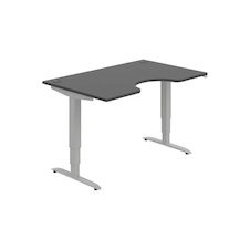 HOBIS ergo elektr.stavitelný stůl 140 cm, stand. ovlad. - MSE 3 1400, antracit