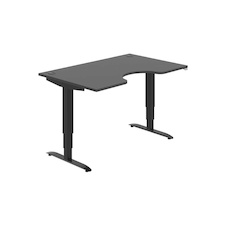 HOBIS ergo elektr.stavitelný stůl 140 cm, stand. ovlad. - MSE 3 1400, antracit