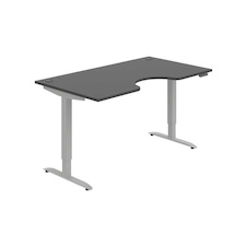 HOBIS ergo elektr.stavitelný stůl 160 cm, paměť. ovlad. - MSE 2M 1600, antracit