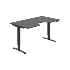 HOBIS ergo elektr.stavitelný stůl 160 cm, paměť. ovlad. - MSE 2M 1600, antracit