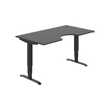 HOBIS ergo elektr.stavitelný stůl 160 cm, stand. ovlad. - MSE 3 1600, antracit