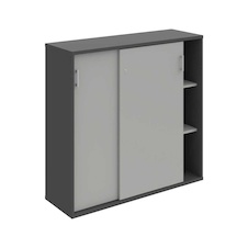 HOBIS kancelářská policová skříň - SZ 3 120 02, zámek zásuvkový, antracit-šedá